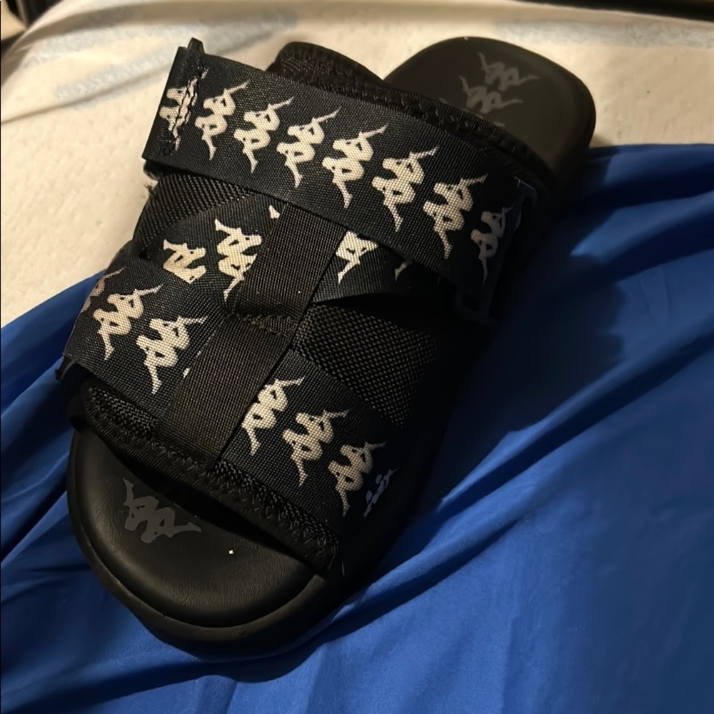 Kappa Kids Black Slide Sandals